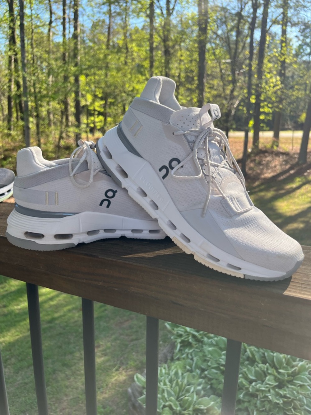 On Running White Women’s Athletic Running Shoes